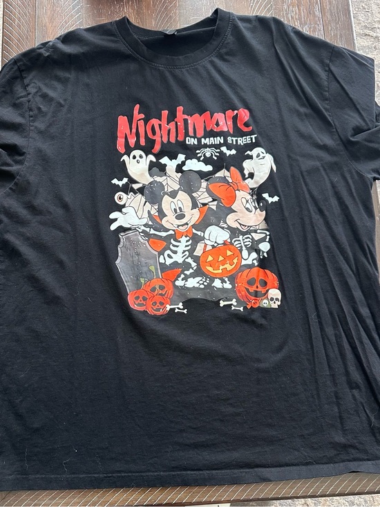 Magic Custom Tops - Disney Mickey & Minnie "Nightmare on Main Street" Black Halloween T-Shirt